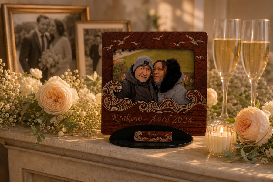 cadre photo nfc murmure cadeau d'anniversaire de mariage